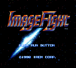 Image Fight title screen for PC Engine